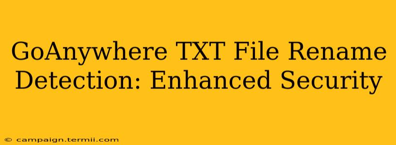 GoAnywhere TXT File Rename Detection: Enhanced Security