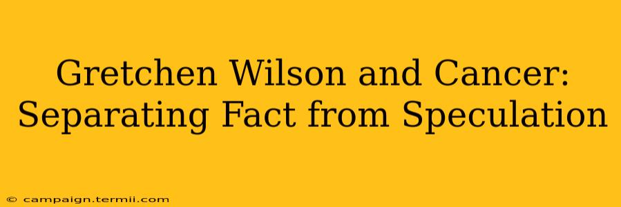 Gretchen Wilson and Cancer: Separating Fact from Speculation