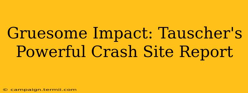 Gruesome Impact: Tauscher's Powerful Crash Site Report