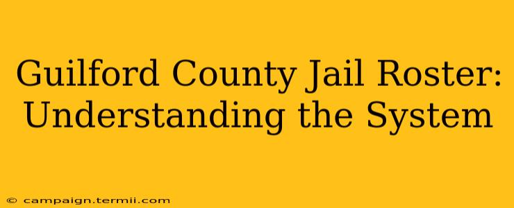 Guilford County Jail Roster: Understanding the System