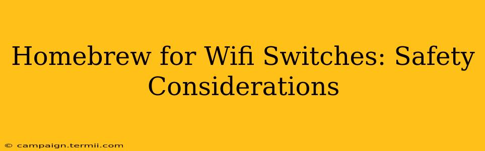 Homebrew for Wifi Switches: Safety Considerations