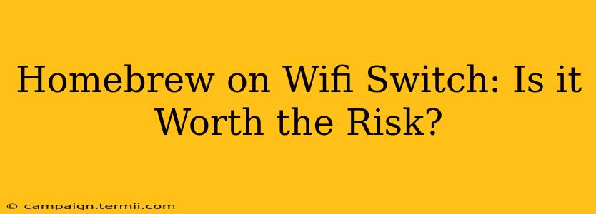 Homebrew on Wifi Switch: Is it Worth the Risk?