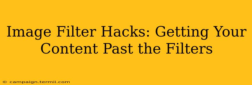 Image Filter Hacks: Getting Your Content Past the Filters