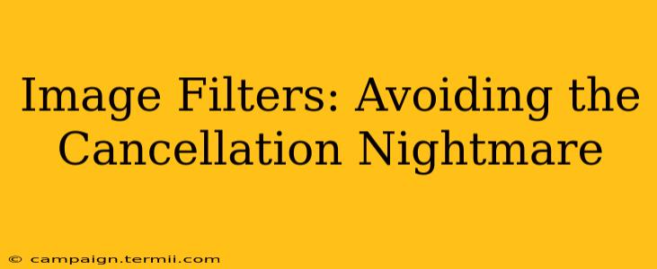 Image Filters: Avoiding the Cancellation Nightmare