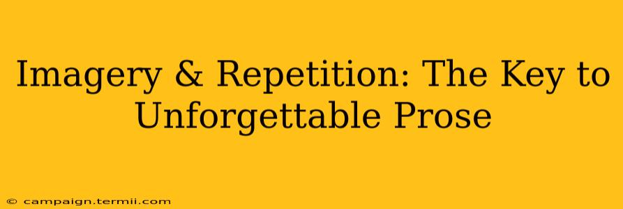 Imagery & Repetition: The Key to Unforgettable Prose