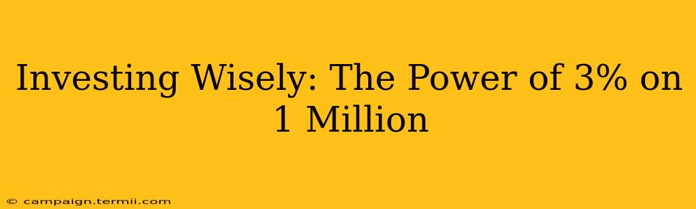 Investing Wisely: The Power of 3% on 1 Million