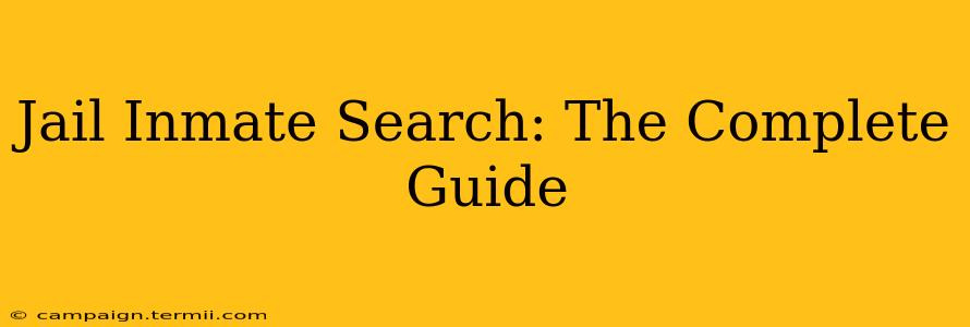 Jail Inmate Search: The Complete Guide