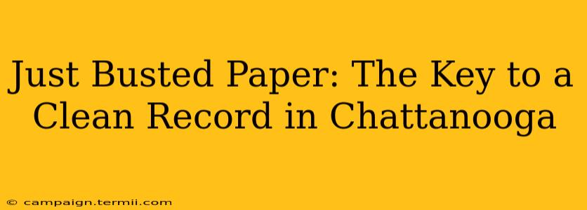 Just Busted Paper: The Key to a Clean Record in Chattanooga