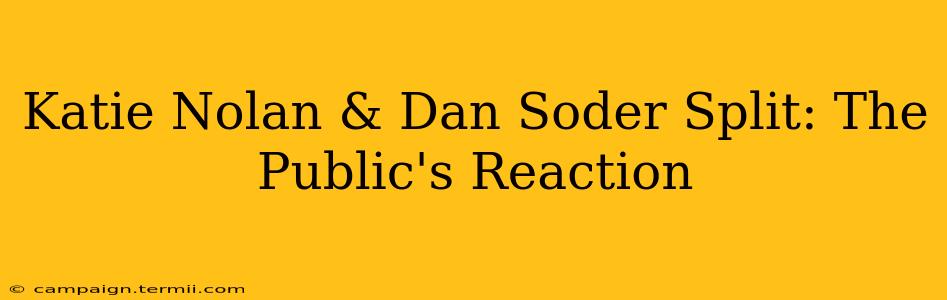 Katie Nolan & Dan Soder Split: The Public's Reaction