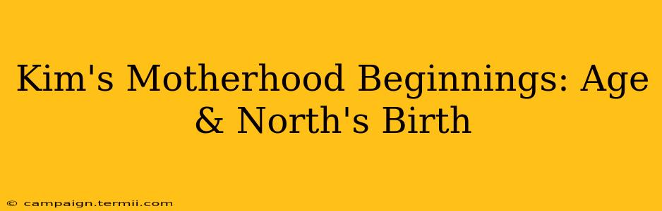 Kim's Motherhood Beginnings: Age & North's Birth