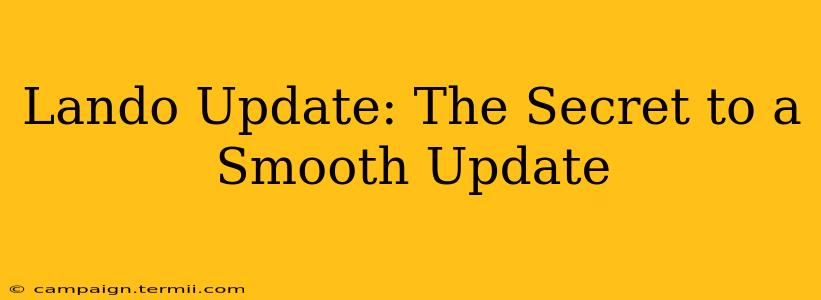 Lando Update: The Secret to a Smooth Update