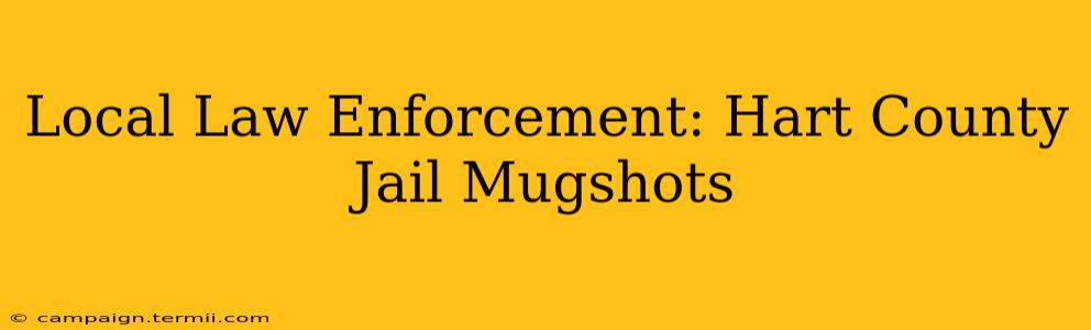 Local Law Enforcement: Hart County Jail Mugshots