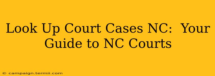 Look Up Court Cases NC:  Your Guide to NC Courts