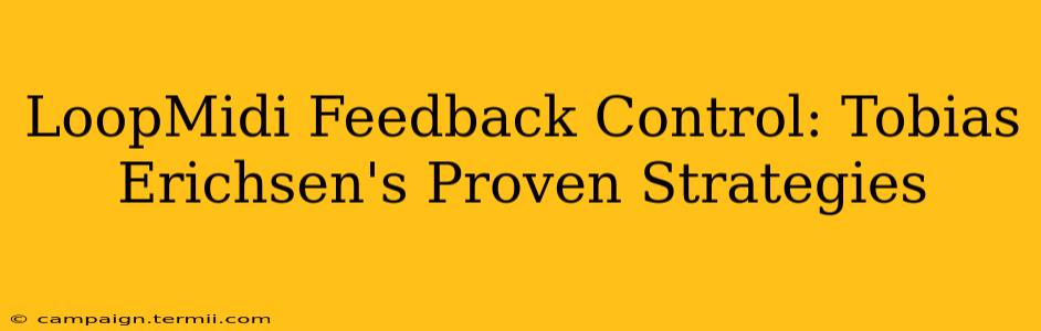 LoopMidi Feedback Control: Tobias Erichsen's Proven Strategies