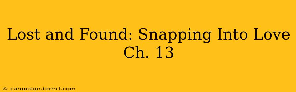 Lost and Found: Snapping Into Love Ch. 13