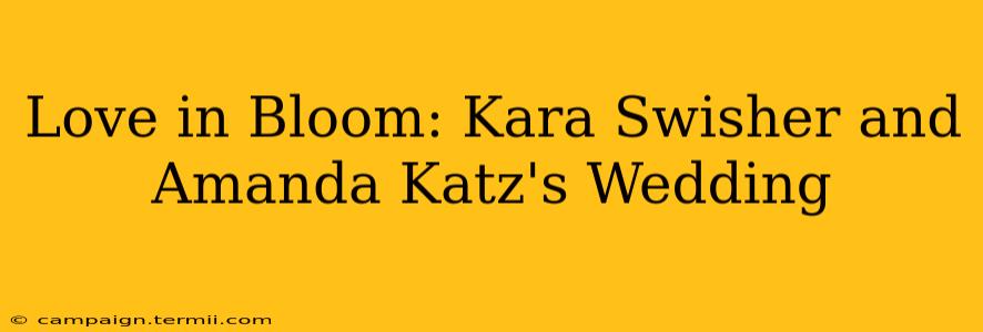 Love in Bloom: Kara Swisher and Amanda Katz's Wedding