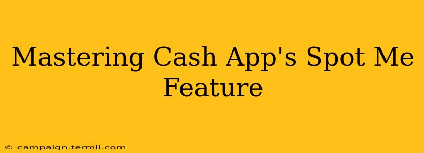 Mastering Cash App's Spot Me Feature