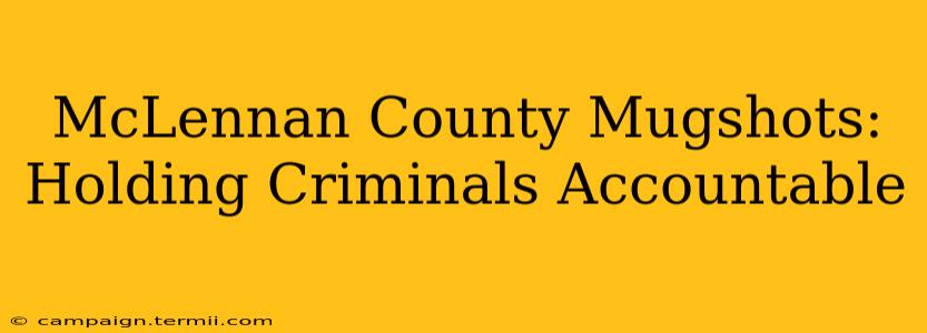 McLennan County Mugshots: Holding Criminals Accountable