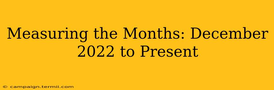 Measuring the Months: December 2022 to Present