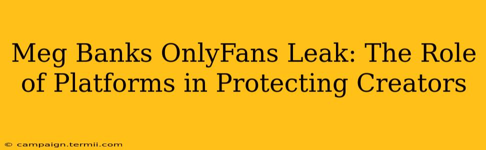 Meg Banks OnlyFans Leak: The Role of Platforms in Protecting Creators