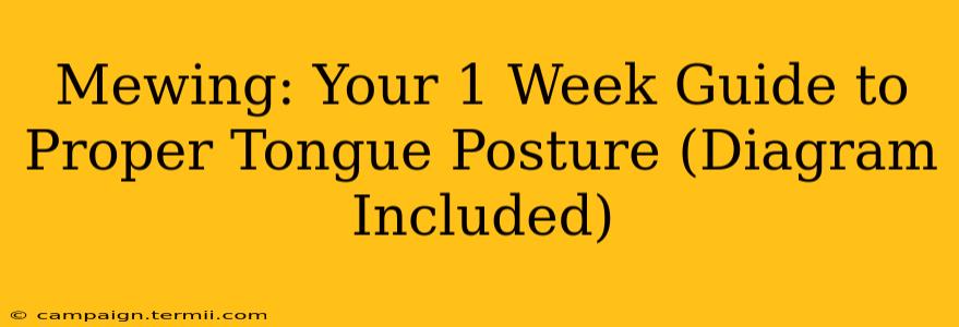 Mewing: Your 1 Week Guide to Proper Tongue Posture (Diagram Included)