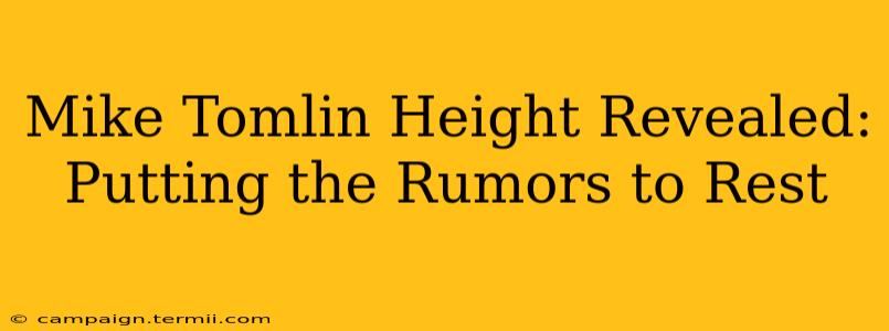 Mike Tomlin Height Revealed: Putting the Rumors to Rest