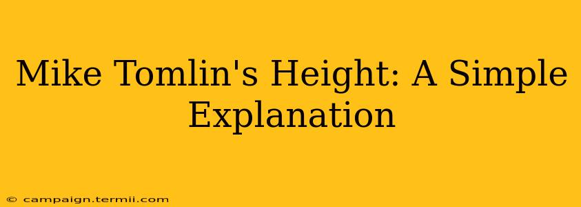 Mike Tomlin's Height: A Simple Explanation