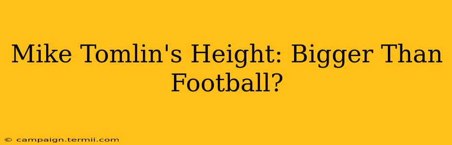 Mike Tomlin's Height: Bigger Than Football?