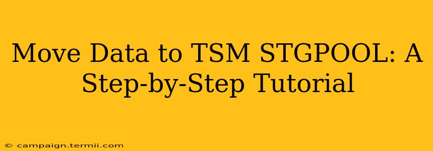 Move Data to TSM STGPOOL: A Step-by-Step Tutorial