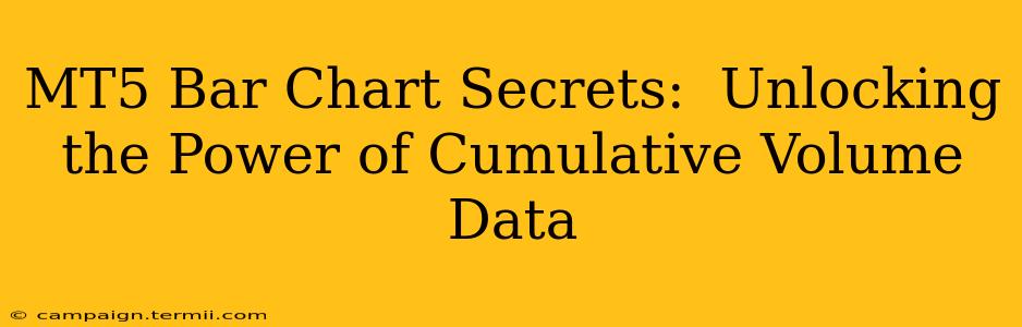 MT5 Bar Chart Secrets:  Unlocking the Power of Cumulative Volume Data