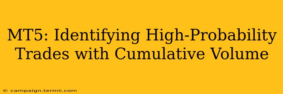 MT5: Identifying High-Probability Trades with Cumulative Volume