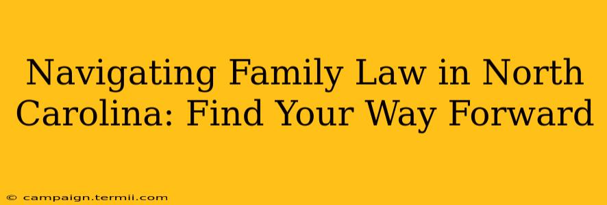 Navigating Family Law in North Carolina: Find Your Way Forward