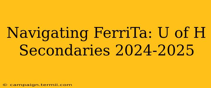 Navigating FerriTa: U of H Secondaries 2024-2025