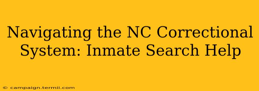 Navigating the NC Correctional System: Inmate Search Help