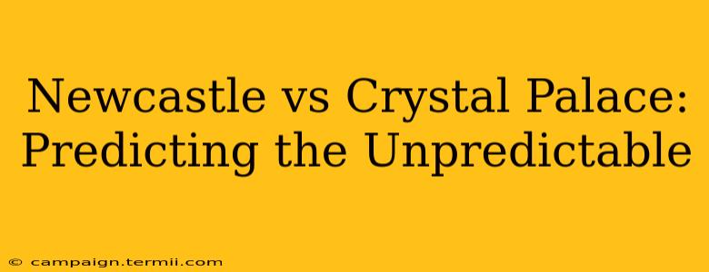 Newcastle vs Crystal Palace: Predicting the Unpredictable