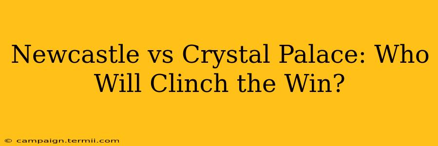 Newcastle vs Crystal Palace: Who Will Clinch the Win?