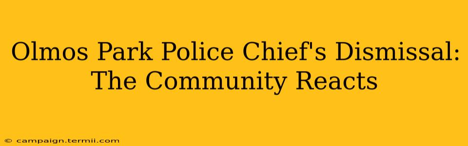 Olmos Park Police Chief's Dismissal: The Community Reacts