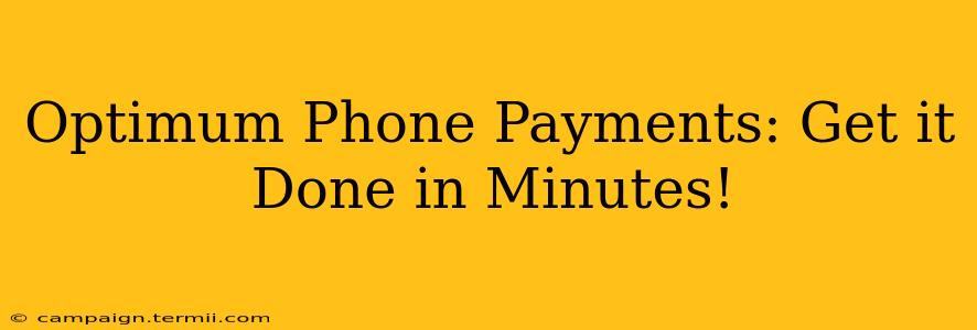 Optimum Phone Payments: Get it Done in Minutes!