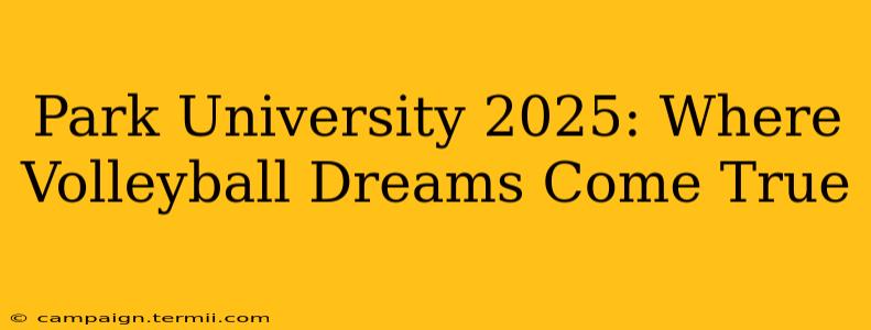 Park University 2025: Where Volleyball Dreams Come True