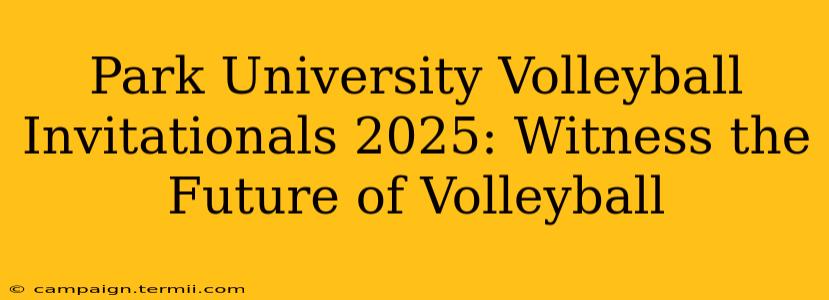 Park University Volleyball Invitationals 2025: Witness the Future of Volleyball