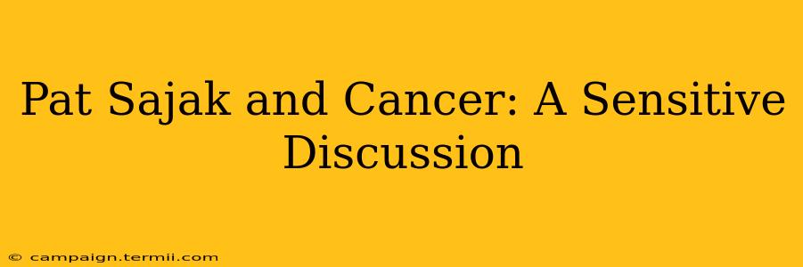 Pat Sajak and Cancer: A Sensitive Discussion