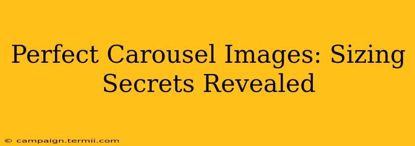 Perfect Carousel Images: Sizing Secrets Revealed