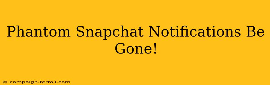 Phantom Snapchat Notifications Be Gone!