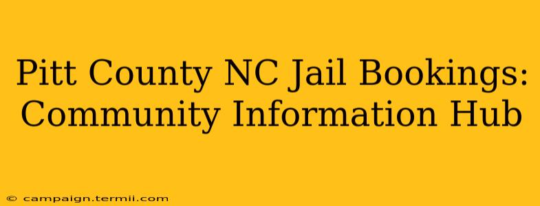 Pitt County NC Jail Bookings: Community Information Hub