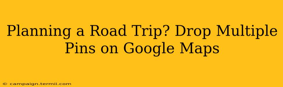 Planning a Road Trip? Drop Multiple Pins on Google Maps