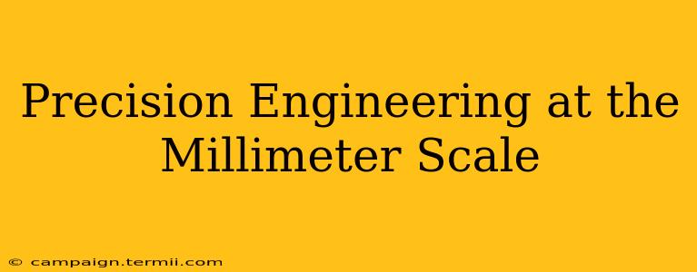 Precision Engineering at the Millimeter Scale