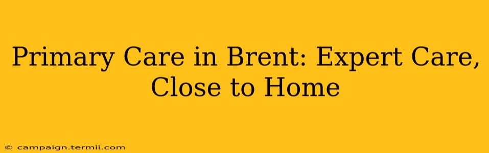 Primary Care in Brent: Expert Care, Close to Home