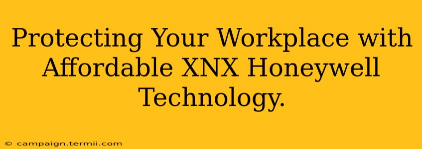 Protecting Your Workplace with Affordable XNX Honeywell Technology.