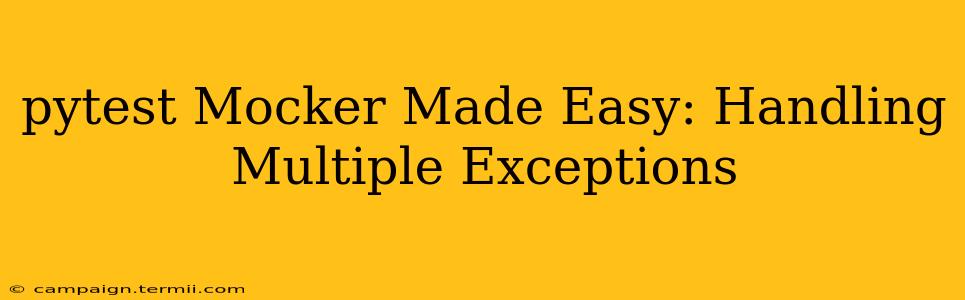 pytest Mocker Made Easy: Handling Multiple Exceptions