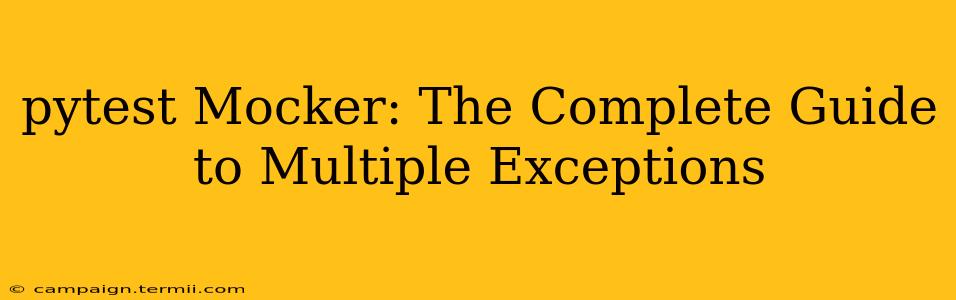 pytest Mocker: The Complete Guide to Multiple Exceptions